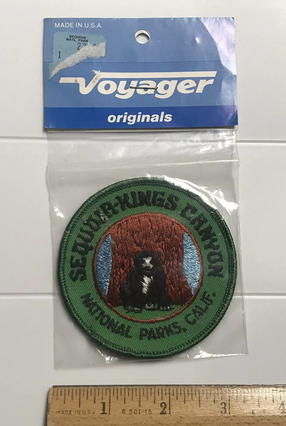 NIP Sequoia-Kings Canyon National Parks California Black Bear Embroidered Patch