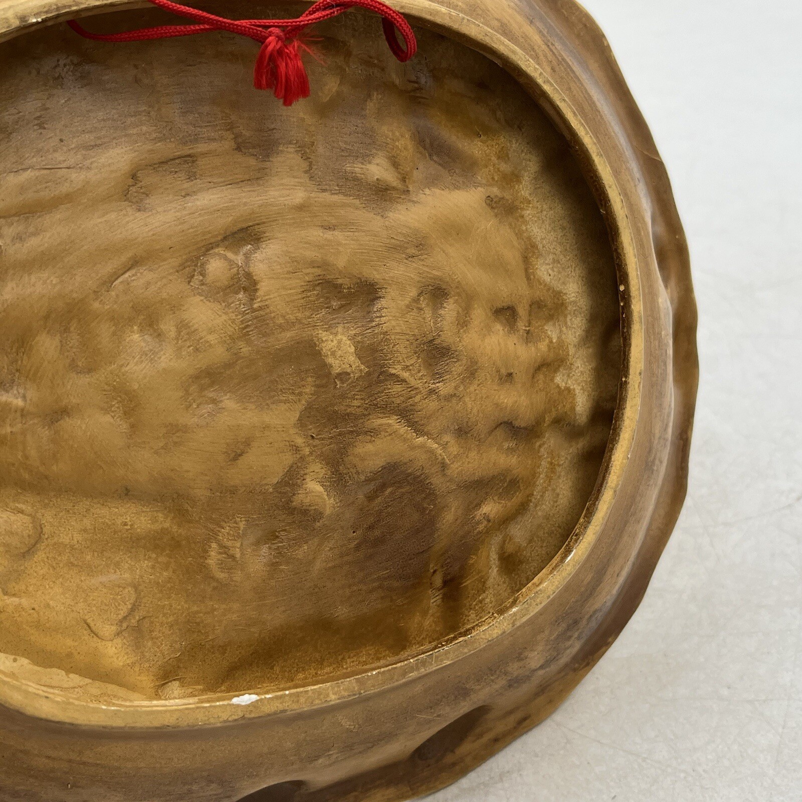 Vintage Pikes Peak Region Souvenir Faux Wood Bowl Plate Wall Hanging