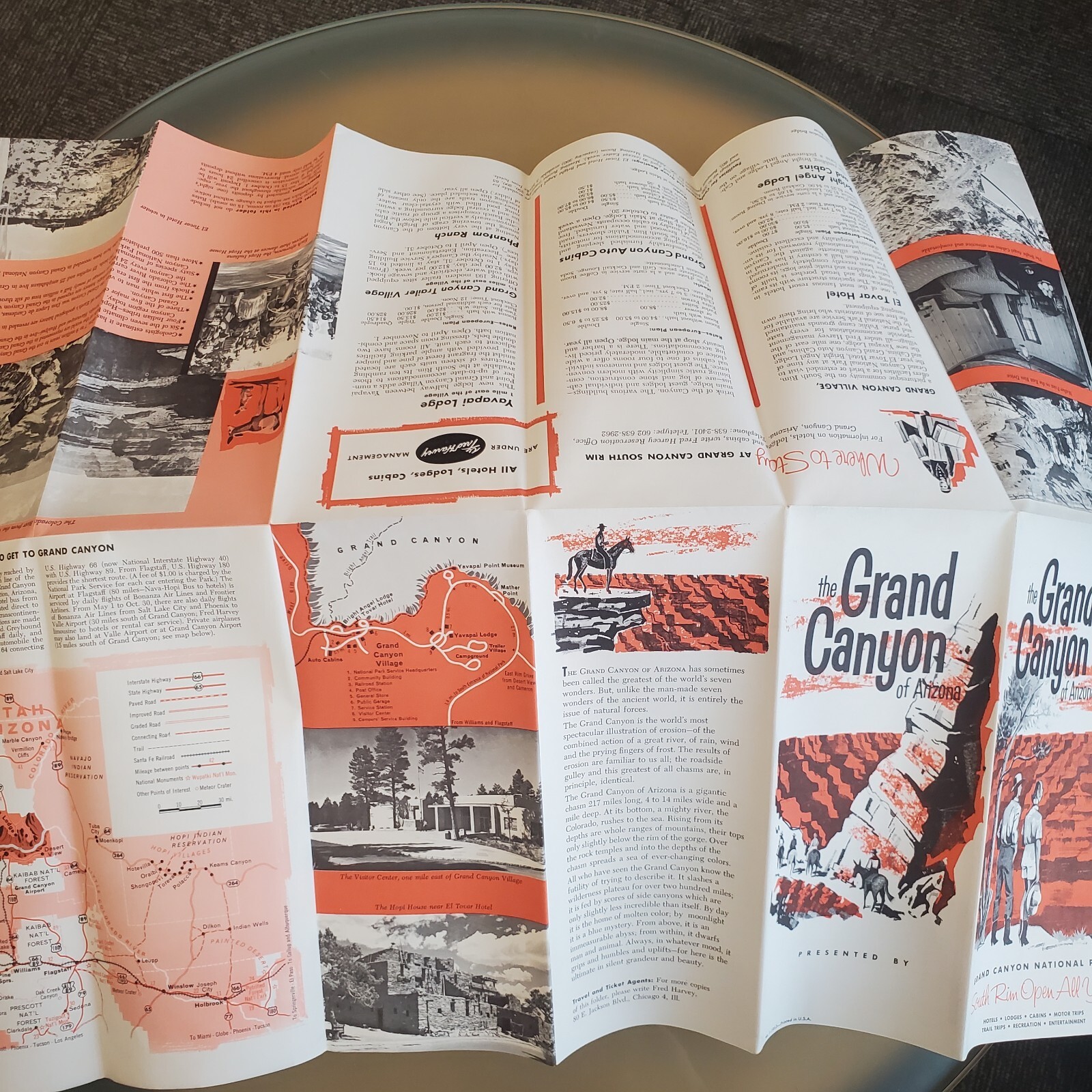 Grand Canyon National Park Arizona 1960s Lot Department of Interior Brochure