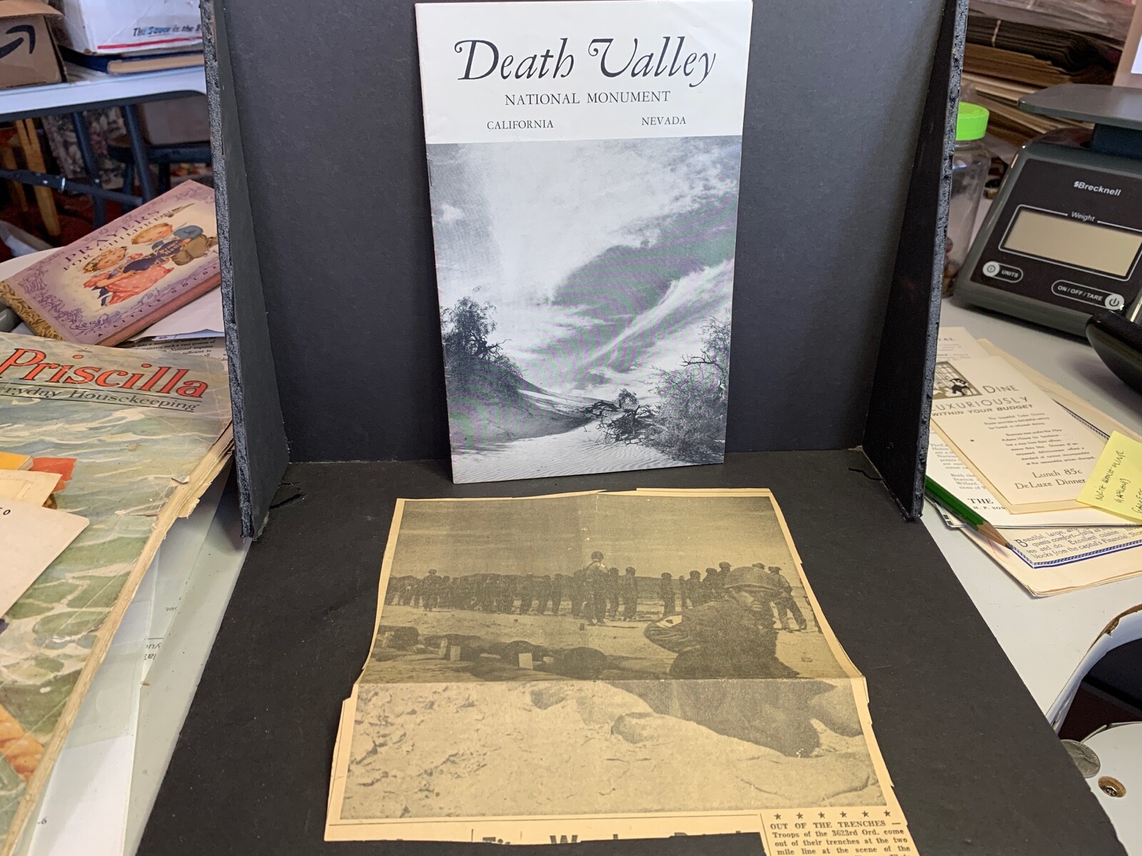 1953 National Park Service, DEATH VALLEY NATIONAL MONUMENT, Atom Bomb Clipping