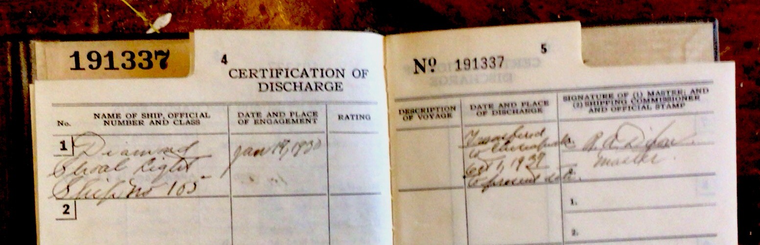 Dept. Of interior (2) Letters To Floyd Crewe former Crewman Lightship Chesapeake