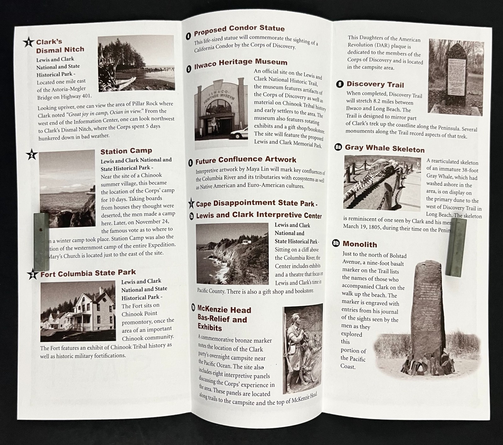 2005 Lewis Clark National Historic Parks Trail Guide Map Vintage Travel Brochure