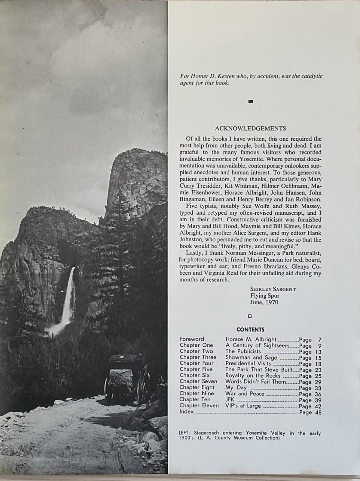 1970 Yosemites Famous Guests by Shirley Sargent & The Sequoias of Yosemite Park