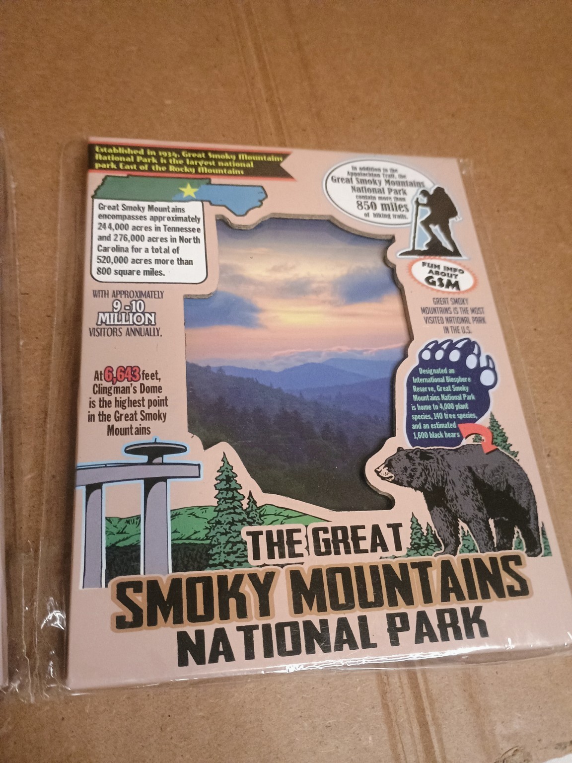 Great Smoky Mountains National Park Picture Frame Lot 2 New Sealed