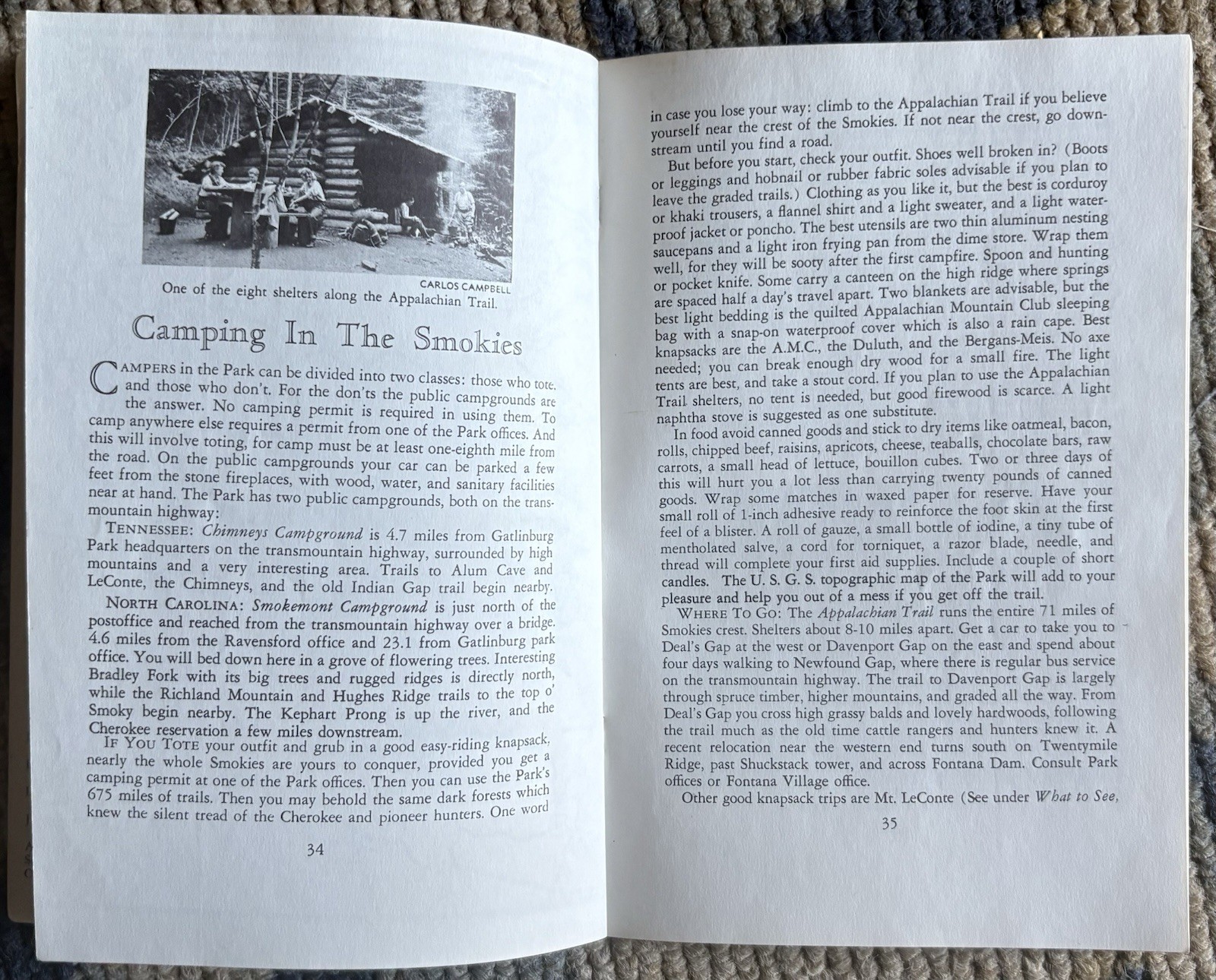 The Smokies Guide-Great Smoky Mountains National Park-George Myers Stephens 1947