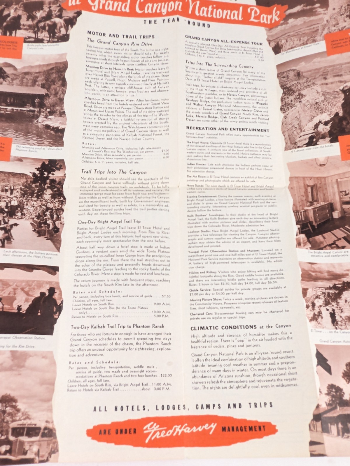 C1940-50s – The Grand Canyon Beckon! Pamphlet Colorful – B14