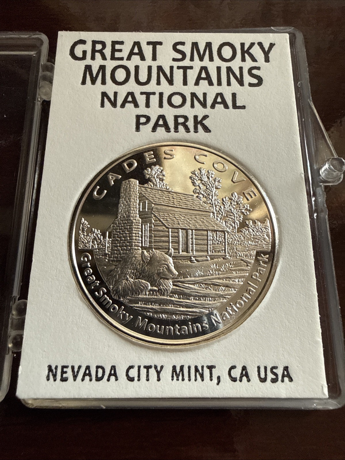 Great Smoky Mountains National Park Medal – Nevada City Mint – New In Case