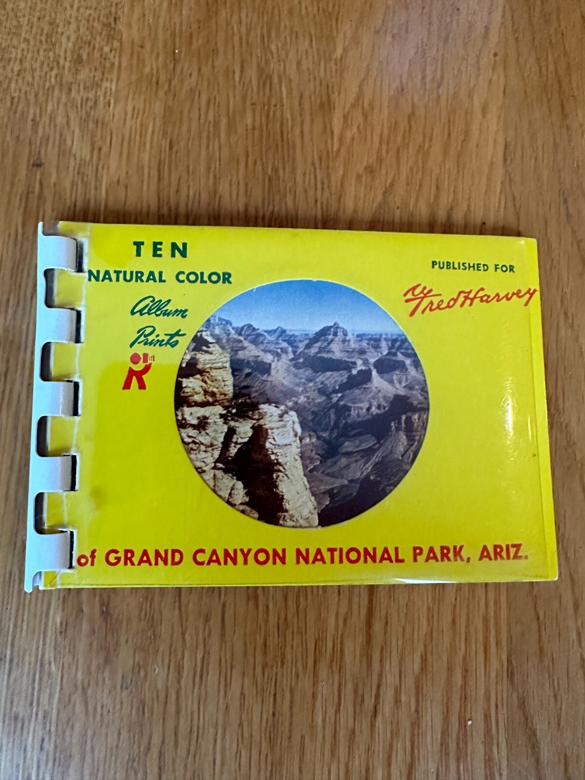 Grand Canyon National Park vintage booklet, 10 photos Published for Fred Harvey