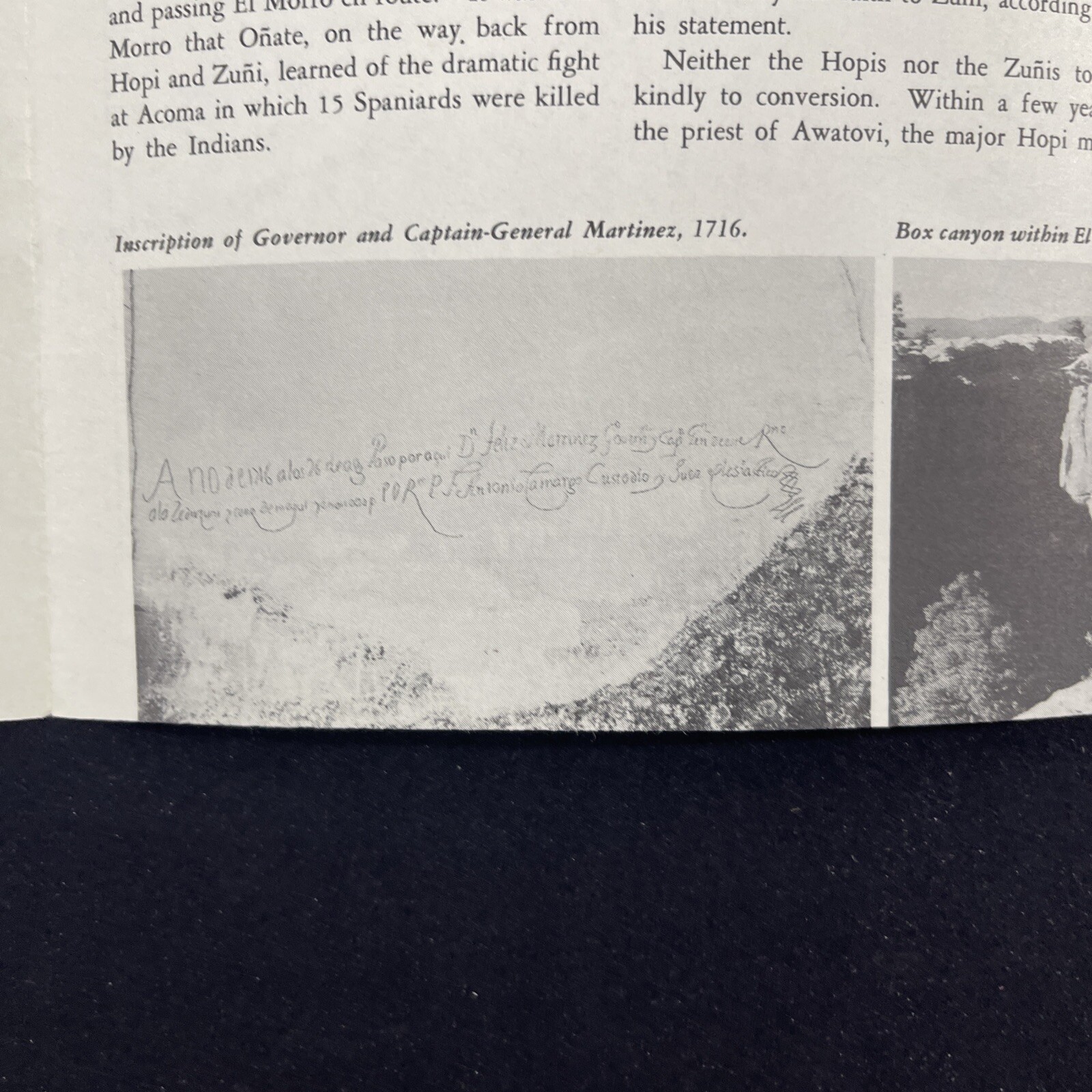 Vintage 1957 El Morro National Monument Brochure Pamphlet Map Info New Mexico