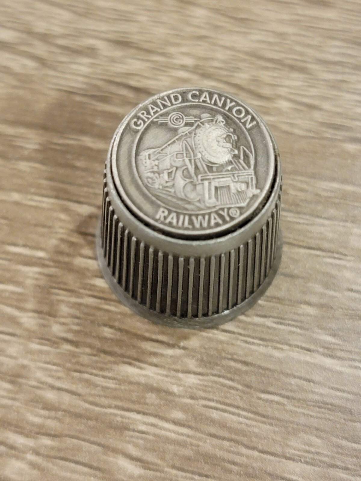Vintage Pewter Grand Canyon Railway Souvenir Thimble