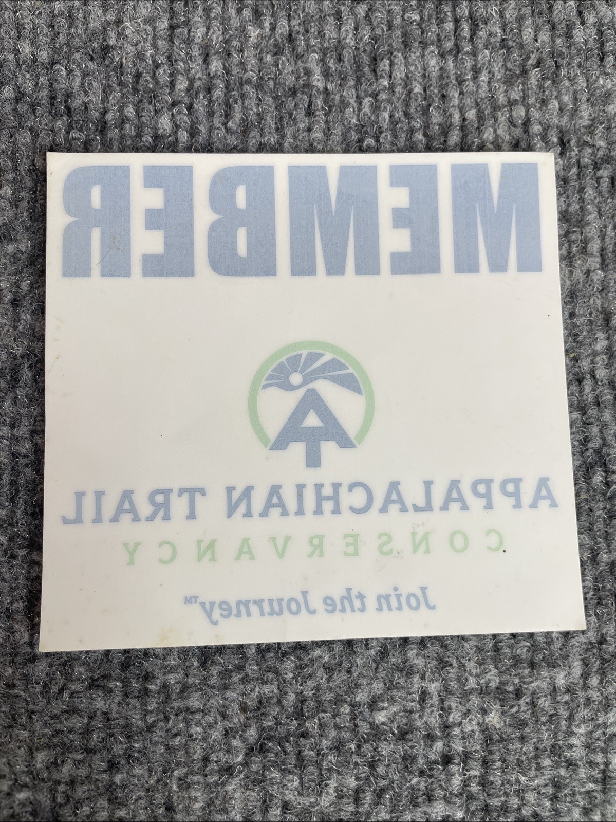 ATC Member Appalachian Trail Conservancy Blue Green Embroidered Patch + Decal