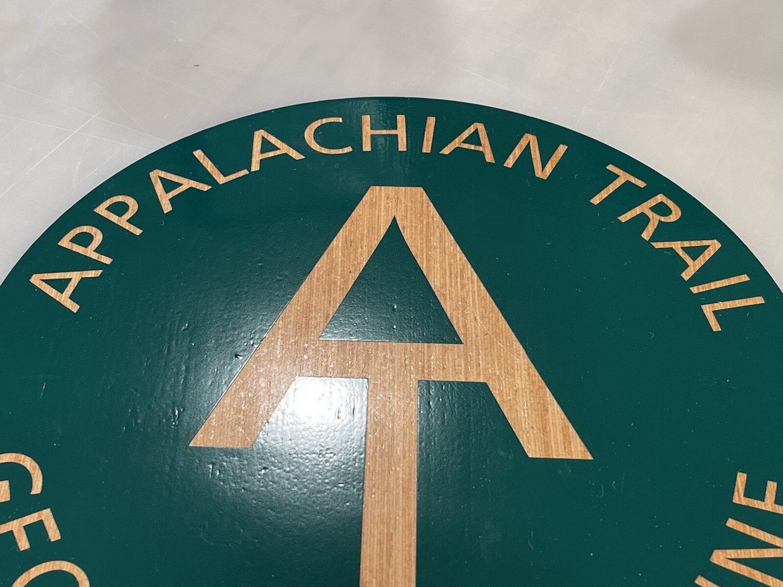 Handmade 10” Appalachian Trail Wood Wall Clock Stained & Poly’d FREE Decal +SHIP