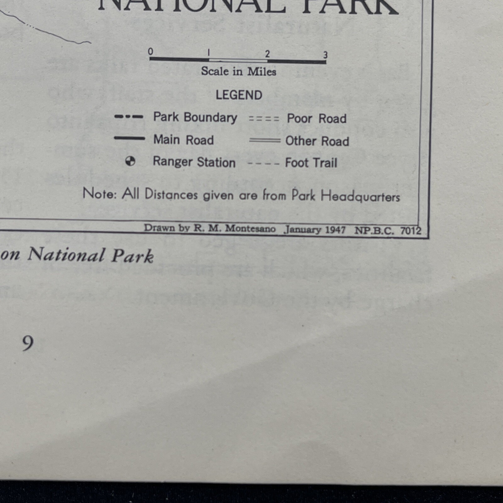 Vtg 1954 Bryce Canyon National Park Brochure Cedar Breaks Pamphlet Map Bookle