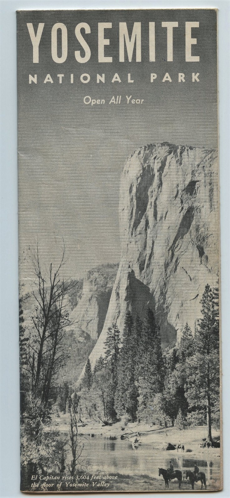 1949 YOSEMITE NATIONAL PARK Brochure/Map