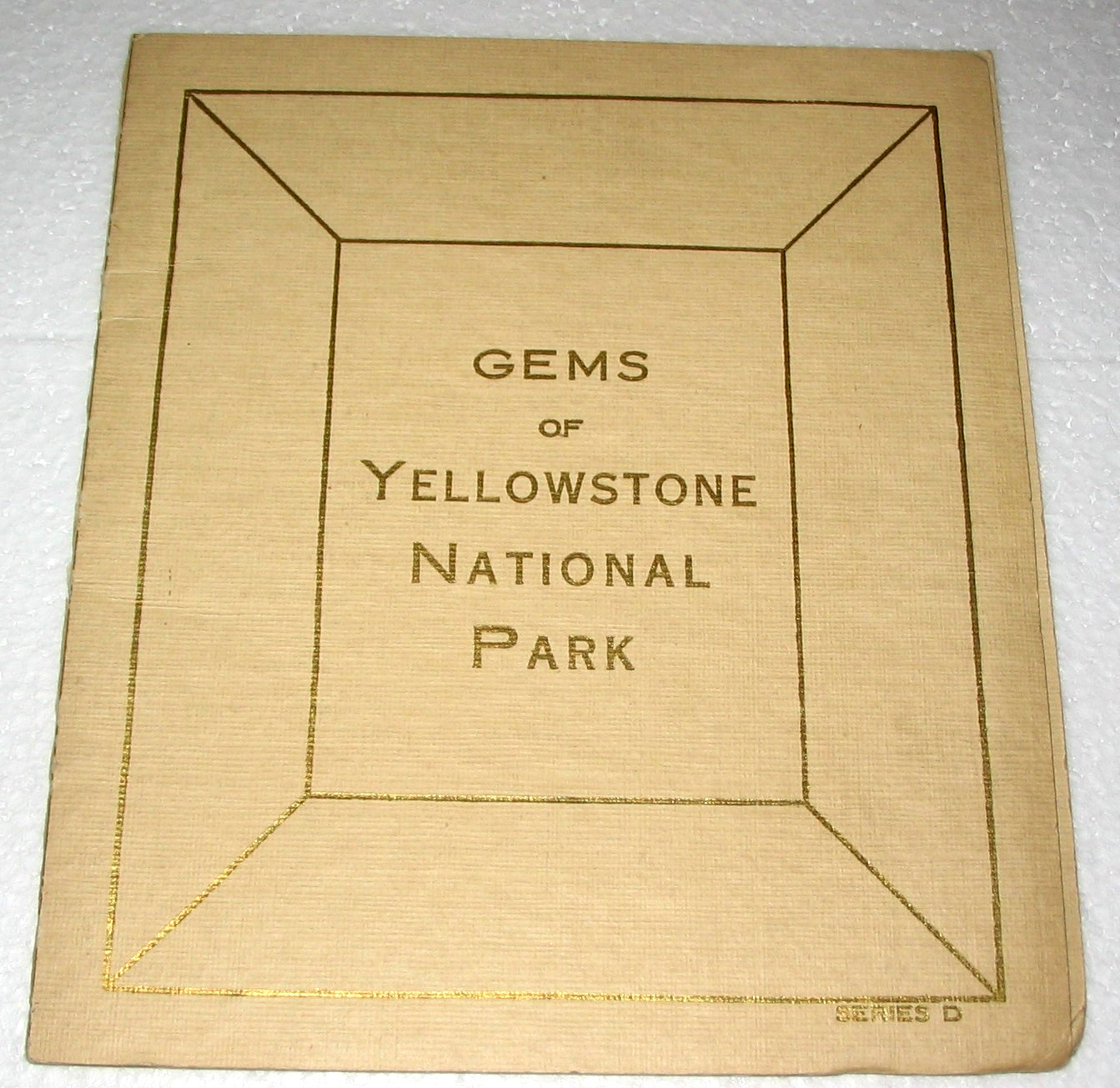 Early Haynes Souvenir Book of Yellowstone National Park Vintage Gems Brochure