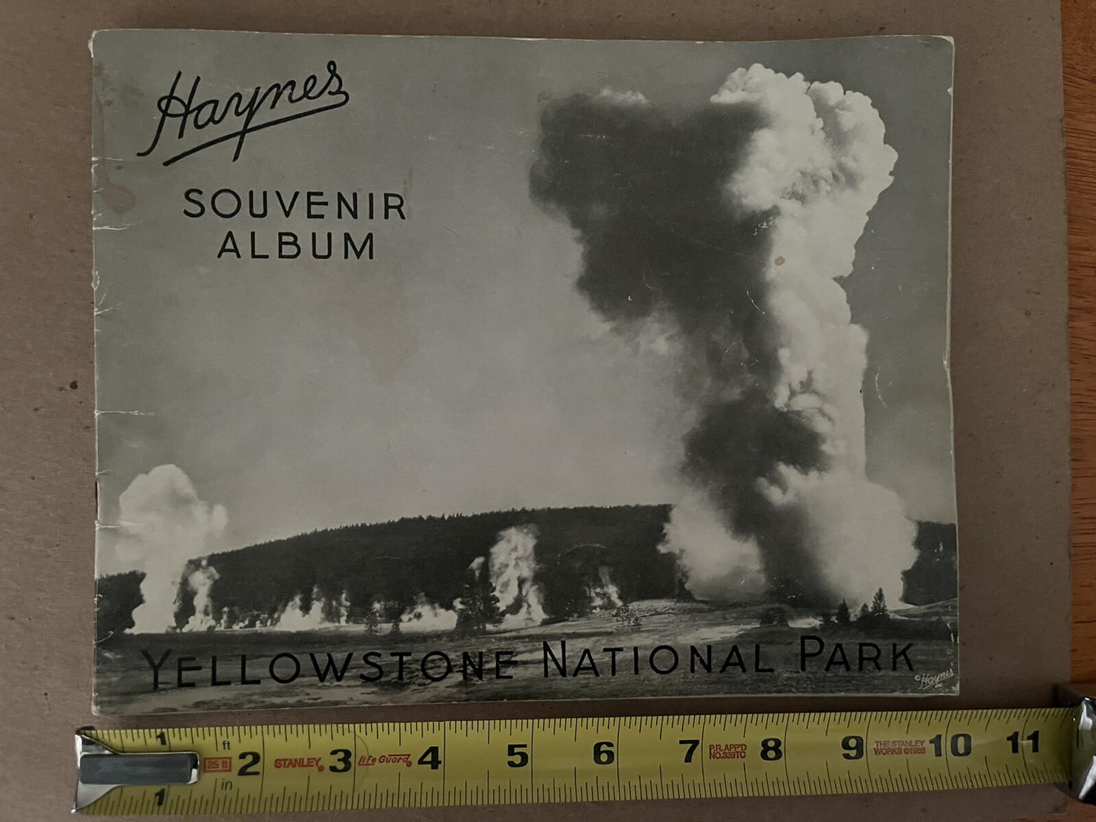 Vintage 1940 Hayne ‘ s Souvenir Album Yellowstone National Park B&W Photo Album
