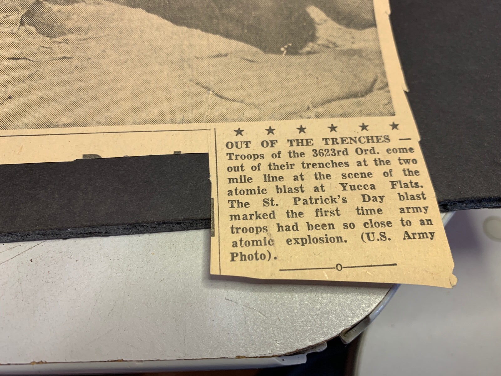 1953 National Park Service, DEATH VALLEY NATIONAL MONUMENT, Atom Bomb Clipping