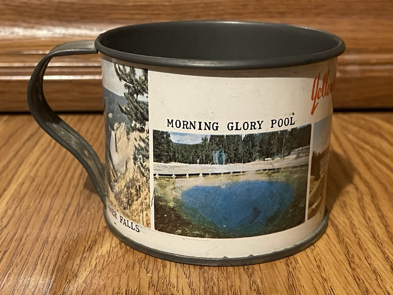 Vintage & Rare YELLOWSTONE NATIONAL PARK Tin/Metal Souvenir Cup