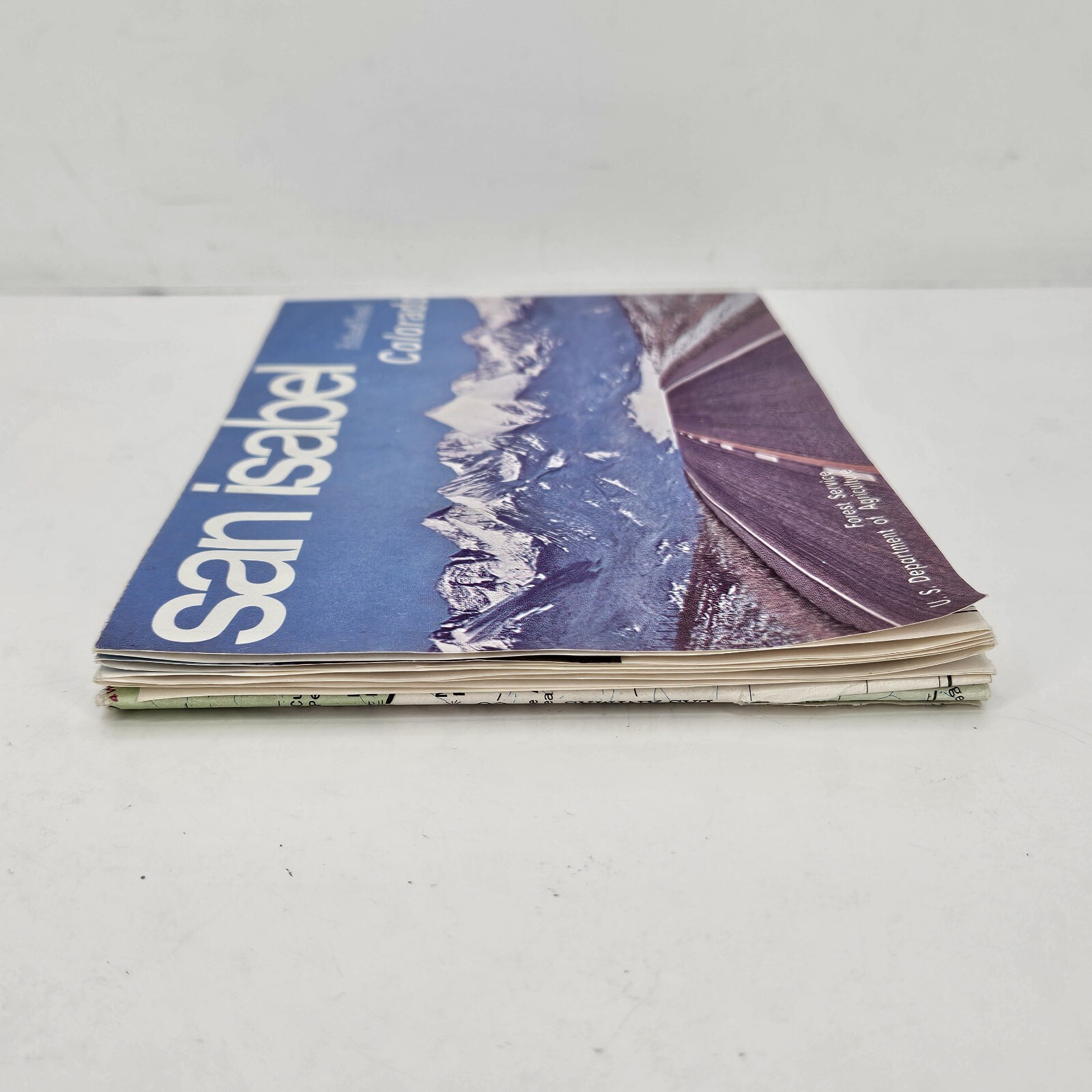 Vintage USDA 1972 San Isabel National Forest Map Colorado Forest Service