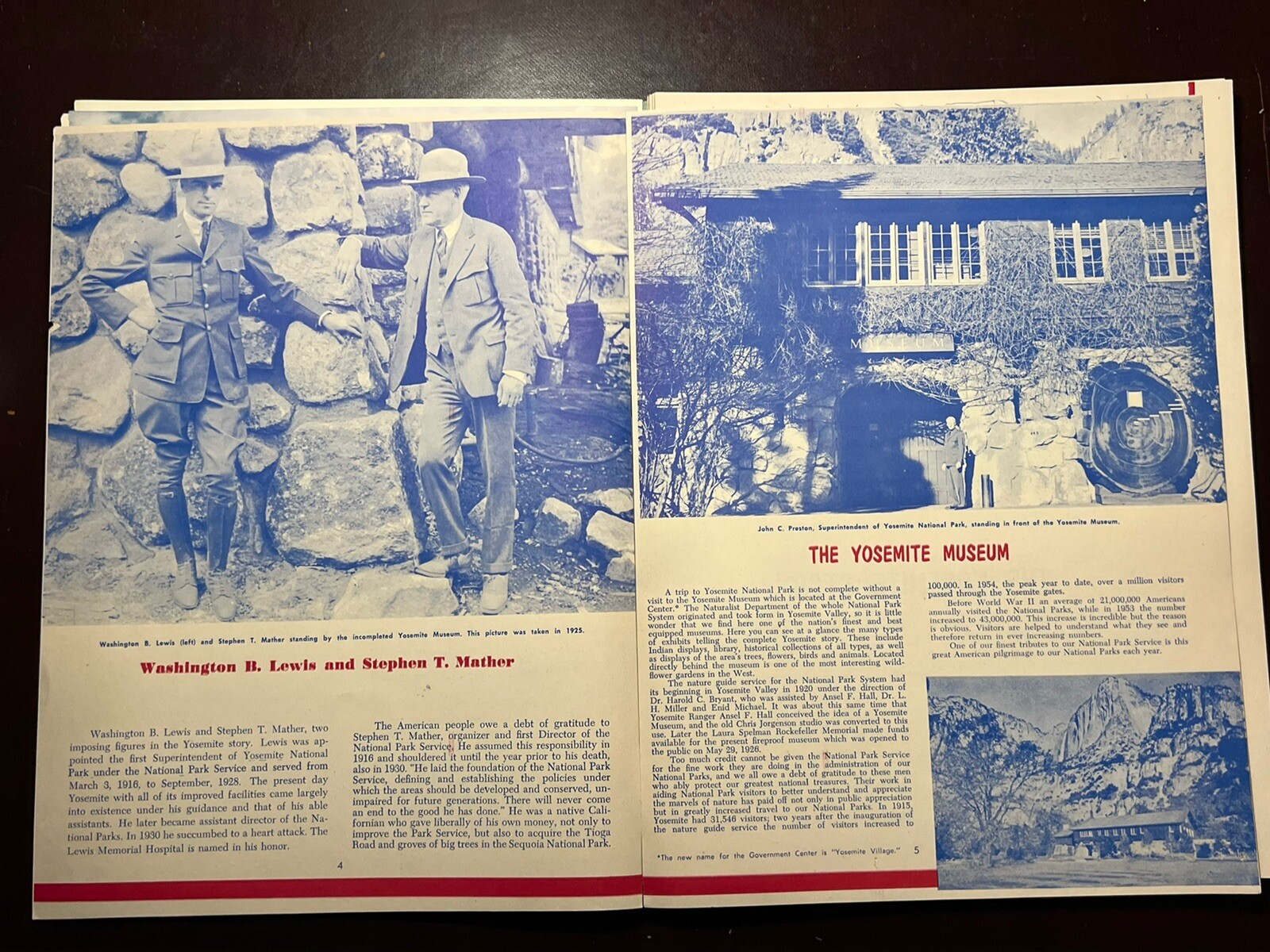 ** The Yosemite Story, (Maps- History- Romance) Souvenir Magazine, 1955