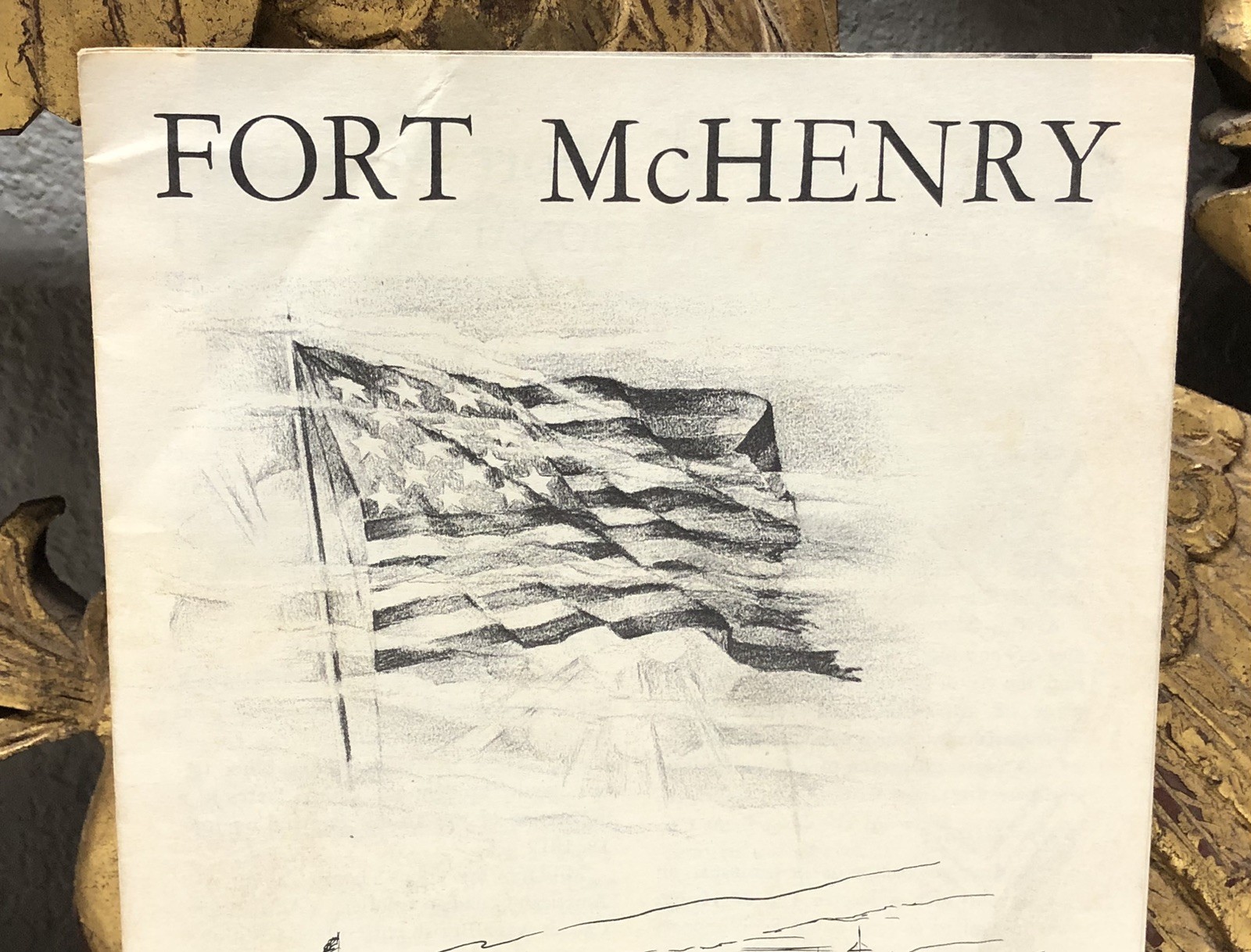 1958 Fort McHenry National Monument Brochure Pamphlet Historic Maryland Vintage