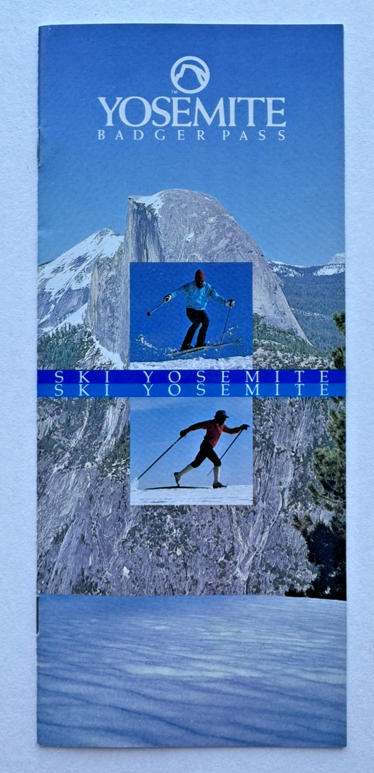 Yosemite 1984 Ski Badger Pass Winter Sports 14-page booklet great photos