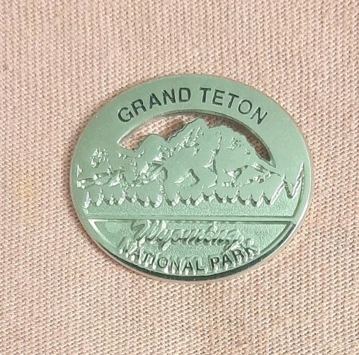 Grand Teton National Park Wyoming Silver Tone Travel Souvenir Lapel Pin