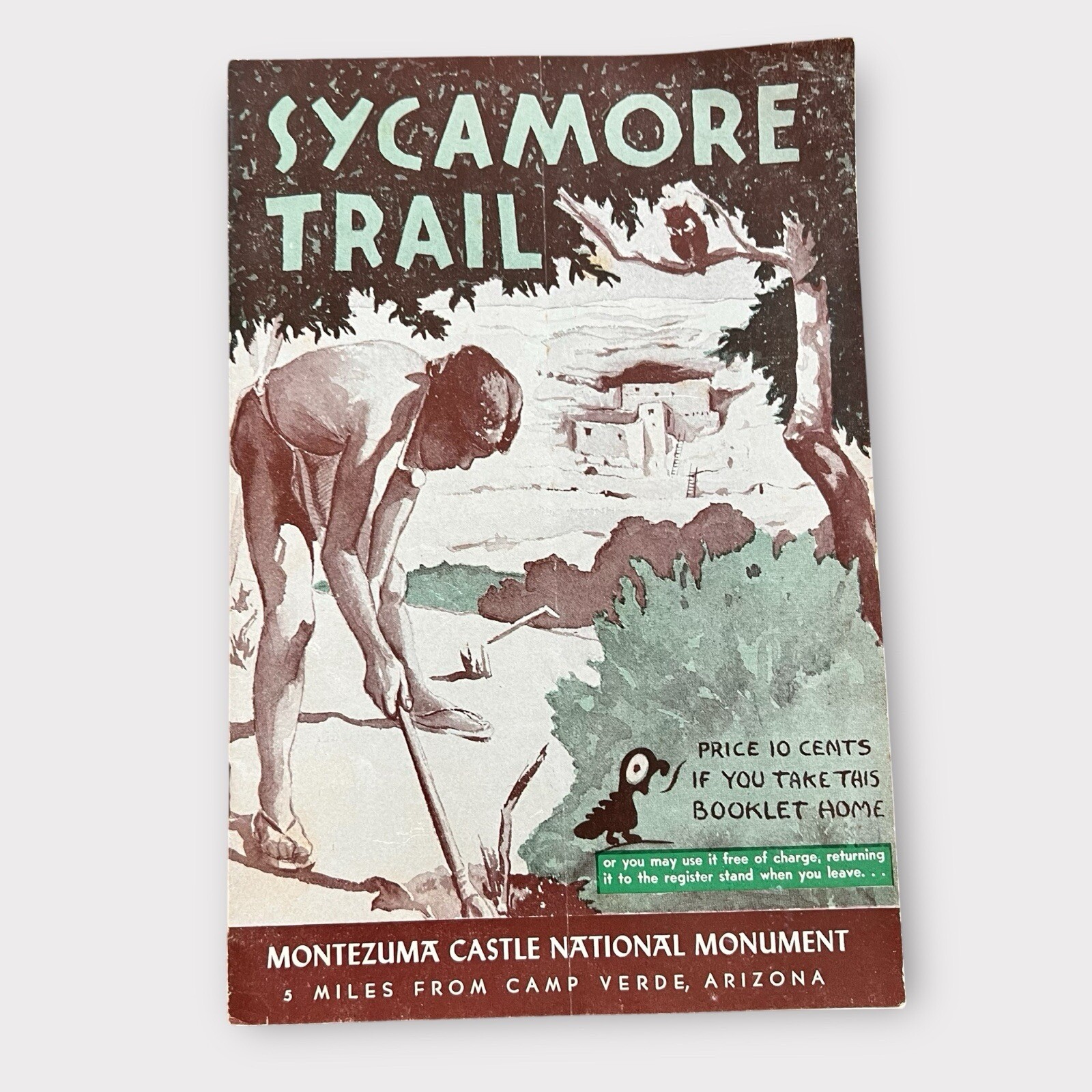 SYCAMORE TRAIL MONTEZUMA CASTLE NATIONAL MONUMENT GUIDE BOOK 1957