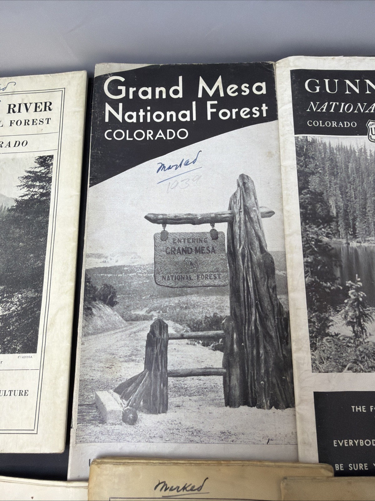 Lot Of 13 Vintage 1930s National Park Brochures And Maps