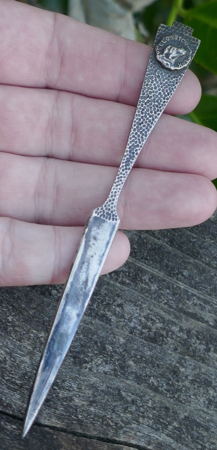 Vintage Yellowstone National Park Small Letter Opener – 4.75″ Long