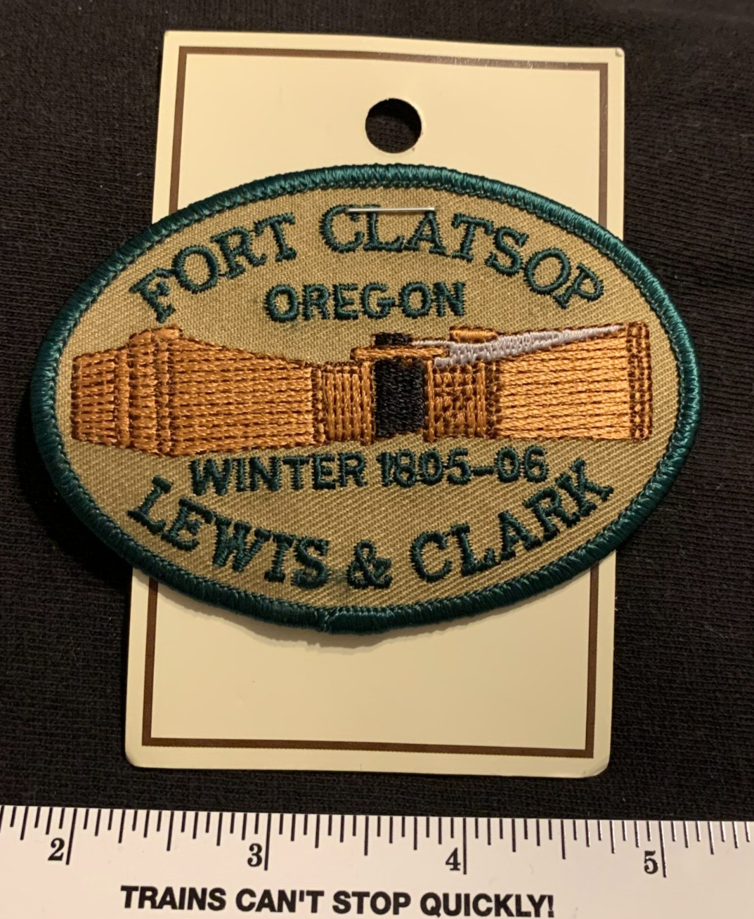 LEWIS AND CLARK FORT CLATSOP OREGON Embroidered Iron-On Patch