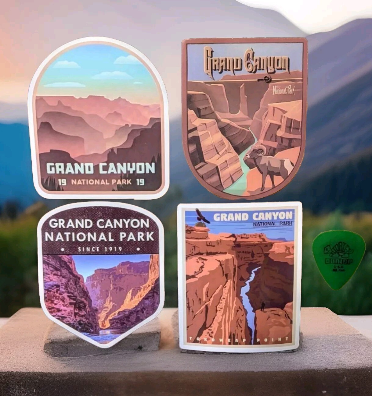 Large Set of Four (4) Grand Canyon National Park Sticker Decal 3″