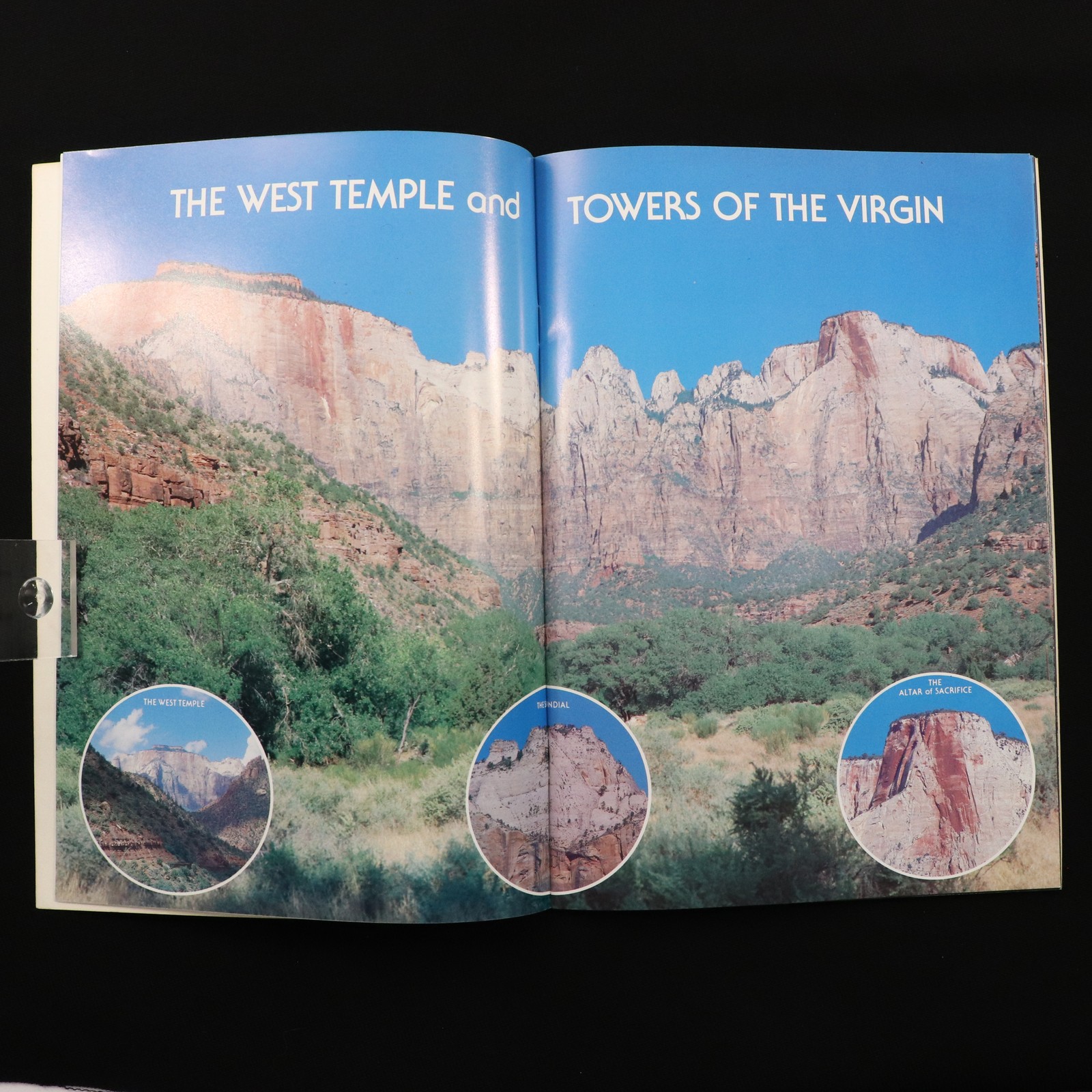 Zion National Park Utah Souvenir Booklet Guide VTG 1987 Scenic View Color Photos