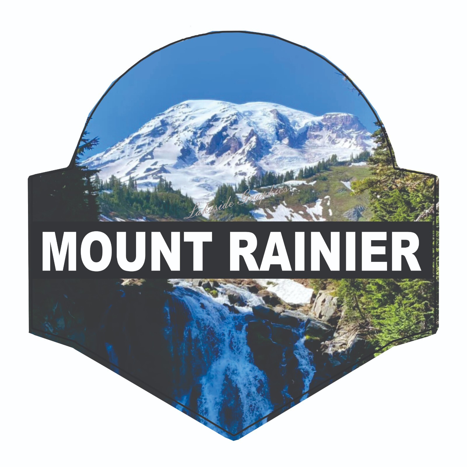 Mount Rainier National Park Sticker Washington National Park Decal