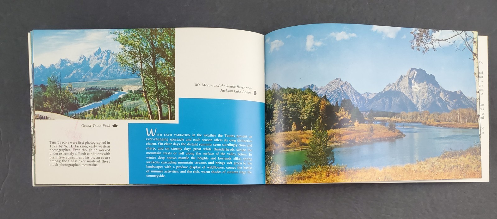 1960s Jackson Hole Wyoming WY Grand Teton National Park Vtg Photo Travel Booklet