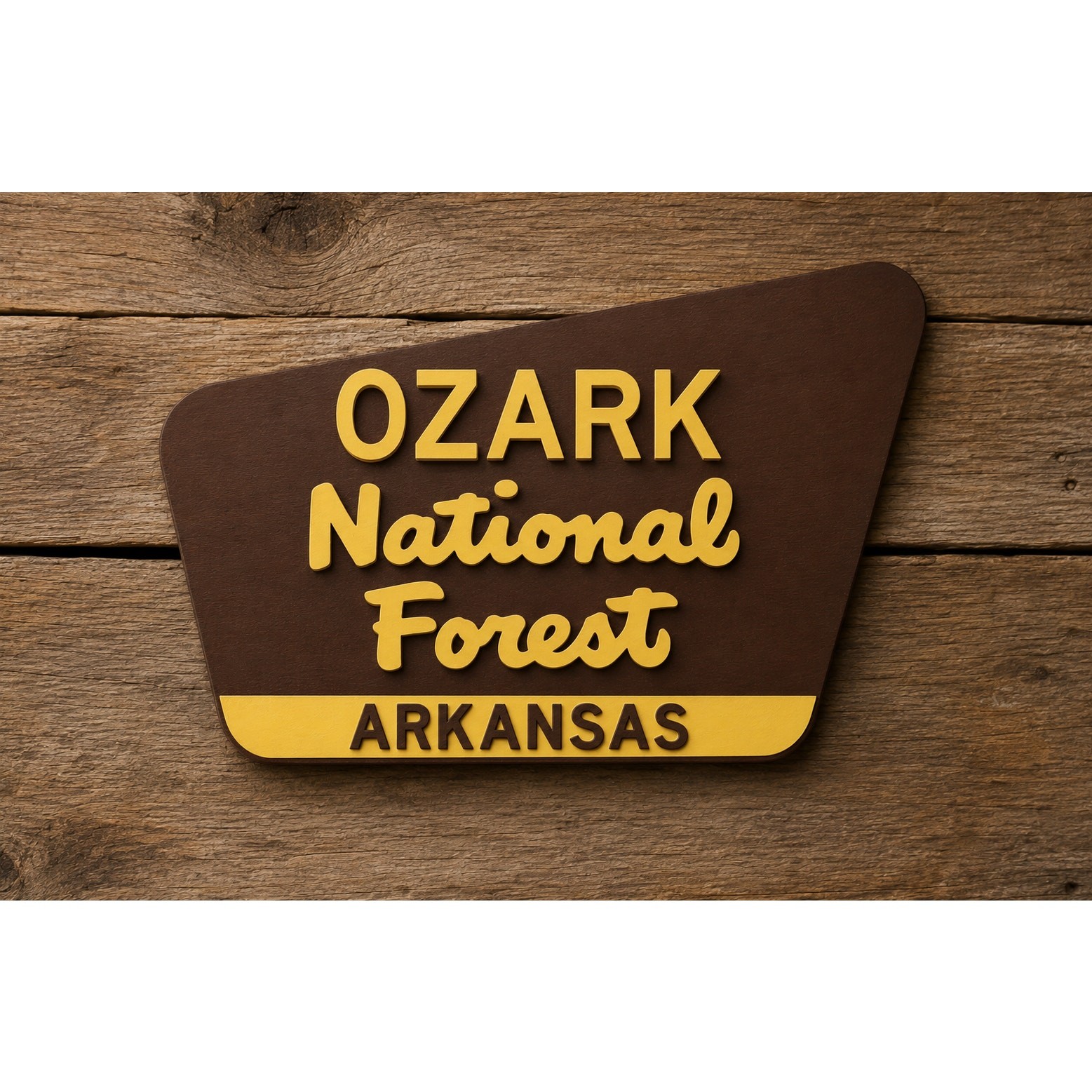 Ozark National Forest Arkansas Sign Hike Trail Camp Park Forest Missouri
