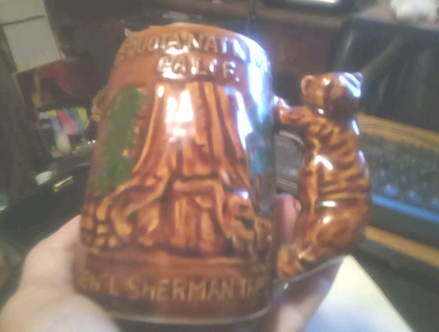 2 Mugs Vintage Rare Sequsoia National Park 1970’S Pre-owned +Mug Made In Japan