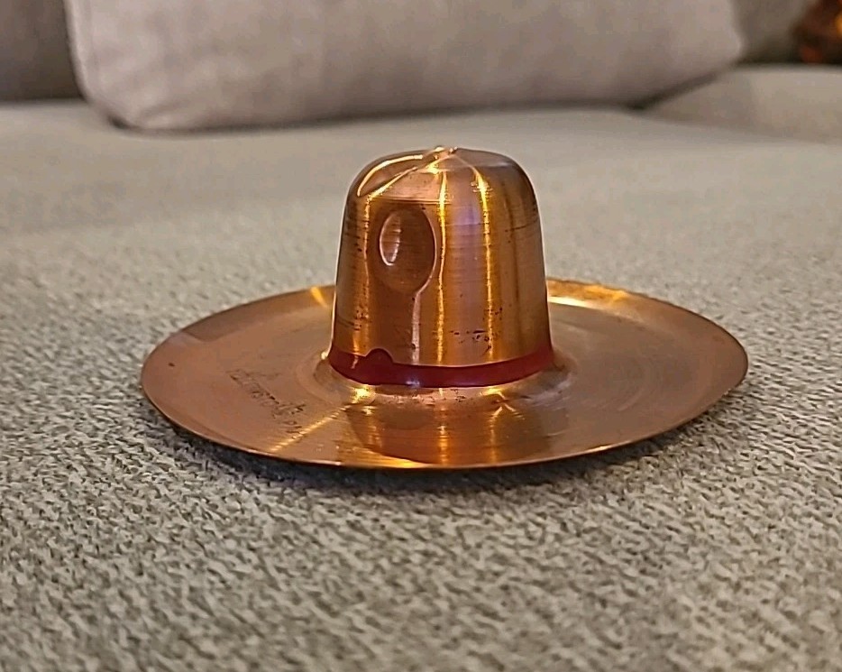 Souvenir YELLOWSTONE Copper Miniature PARK RANGER HAT Vintage
