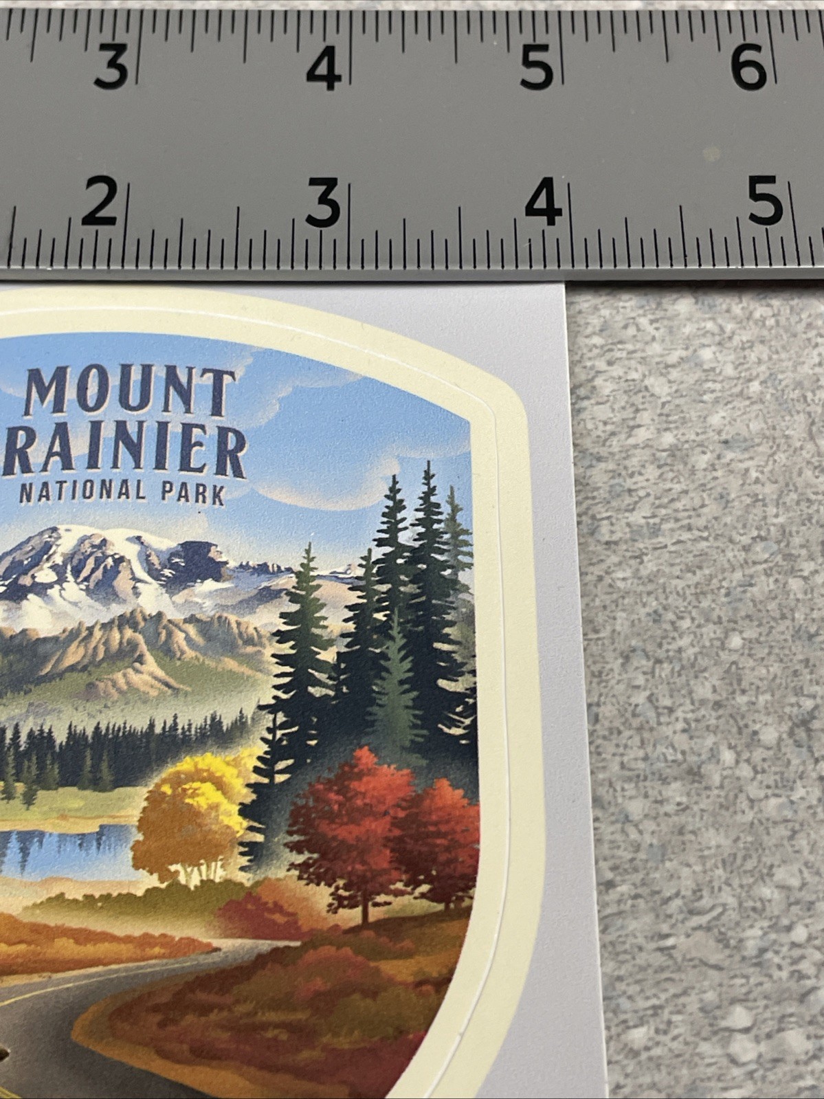 Decal – Mount Rainier National Park 4” All Weather Decal – Die Cut – Outdoor