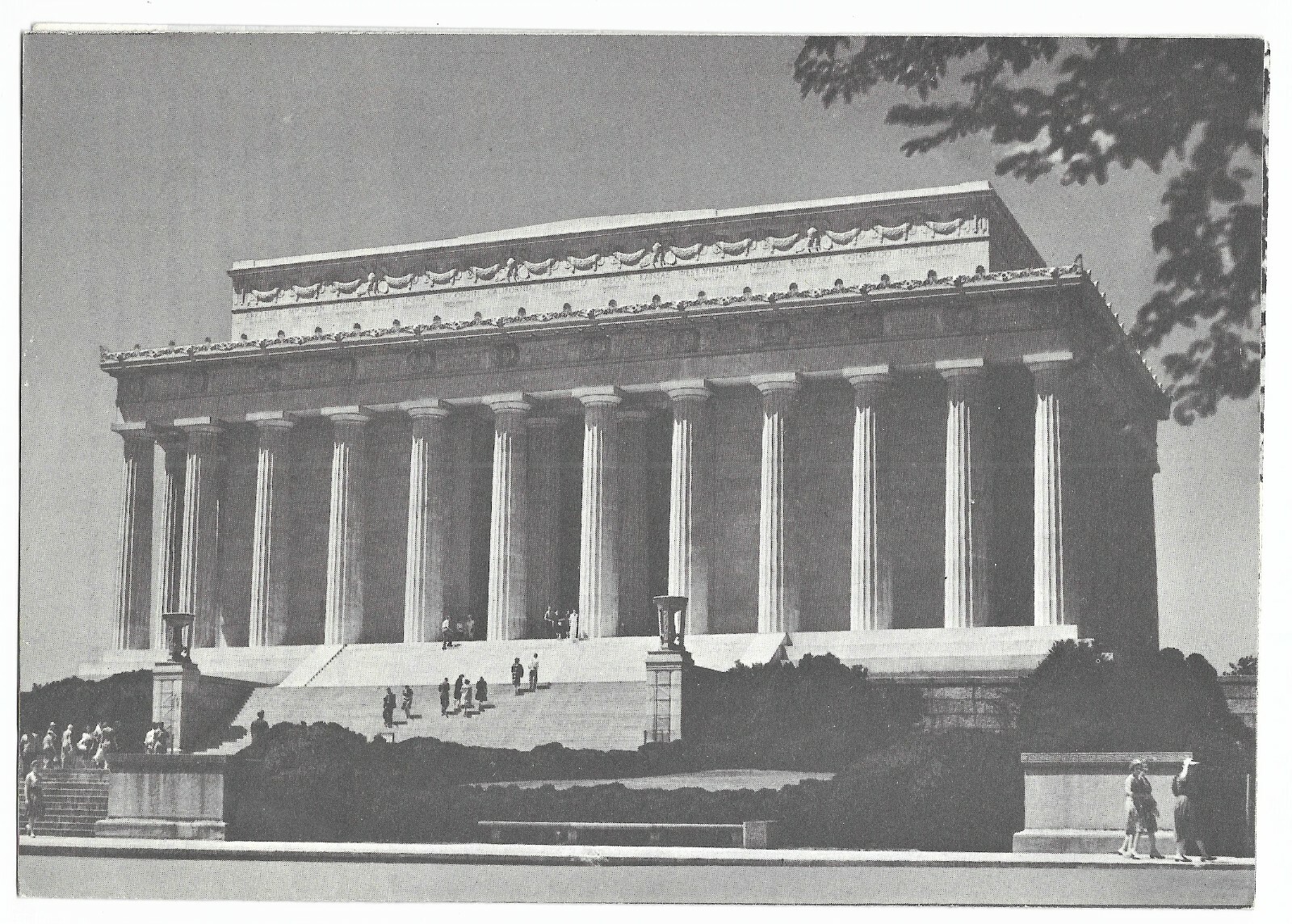 1961 Lincoln Memorial in Washington DC from Martha Griffiths Congresswoman
