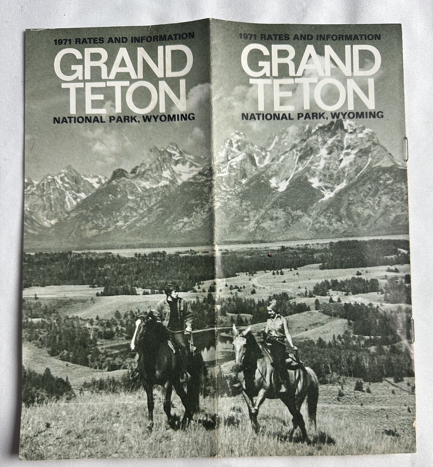 Rare 1971 Travel Brochure Of Grand Teton National Park Wyoming Ephemera 14 Pages