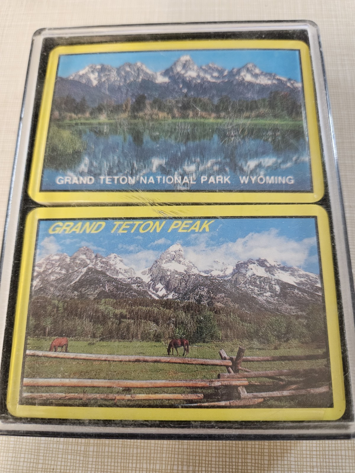 New 1960s Vintage Grand Tetons Playing Cards Decks Wyoming