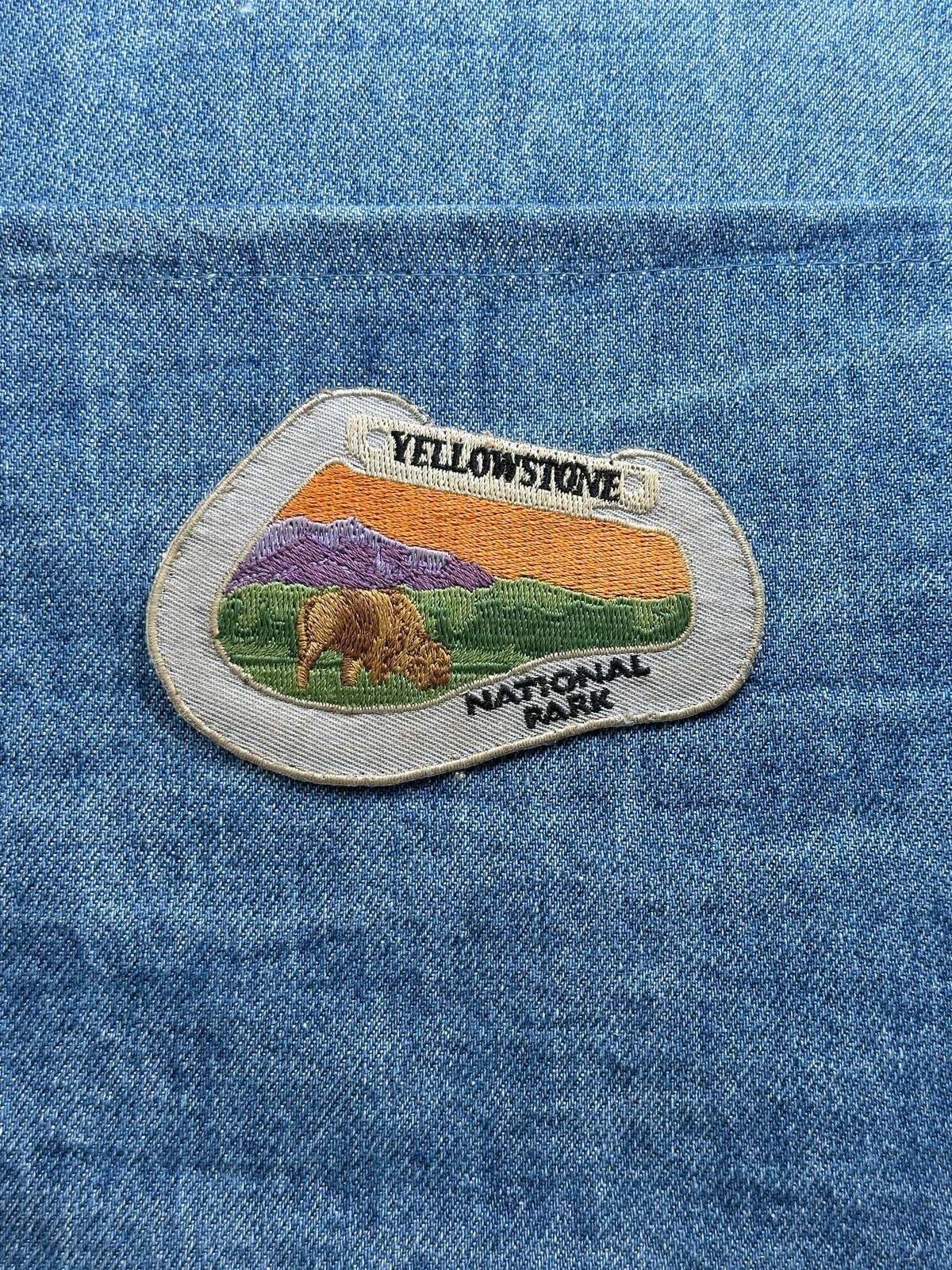 Yellowstone National Park Collectable Patch: Scenic Bison – Vintage Accessory