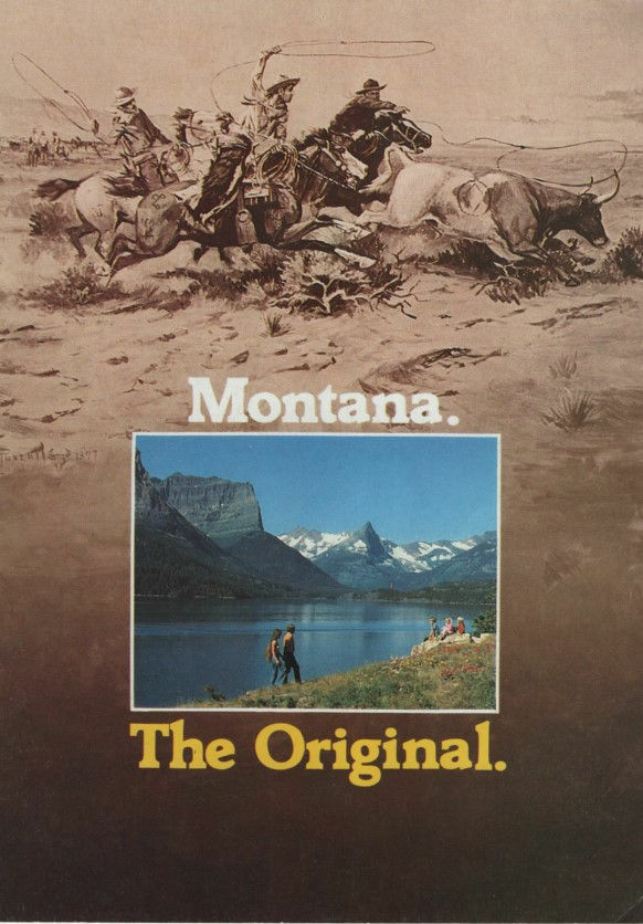 Vintage 1950s “Montana, The Original” Full color Tourist Guide National Parks