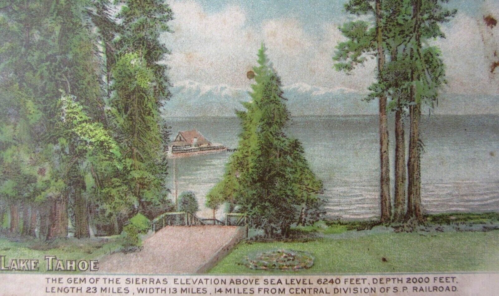 Vintage Yosemite Valley Lake Tahoe Medicine Brochure California Fig Syrup 1900s