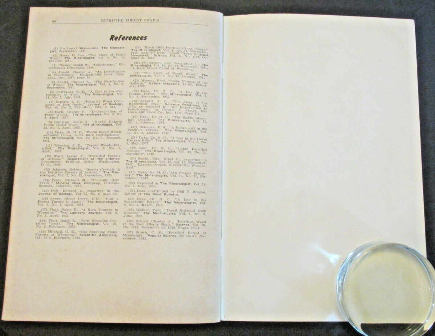 VTG 1955 Petrified Forest Trails Jay Ellis Ransom Booklet Pictures References