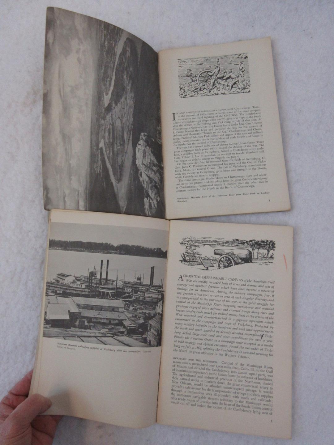 Lot 2 CIVIL WAR NATIONAL MILITARY PARK Guides Chickamauga Chattanooga Vicksburg