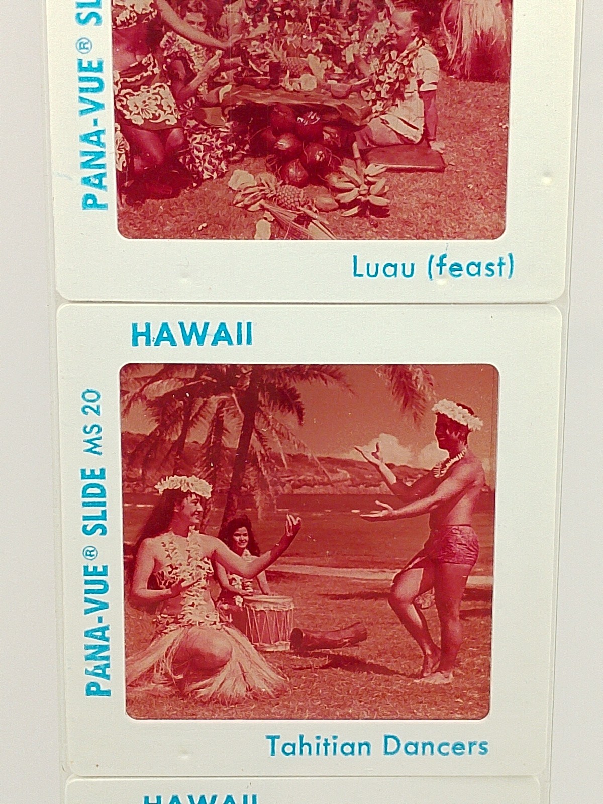 Vintage Pana Vue Slides – Hawaii Natives Dancers Feast