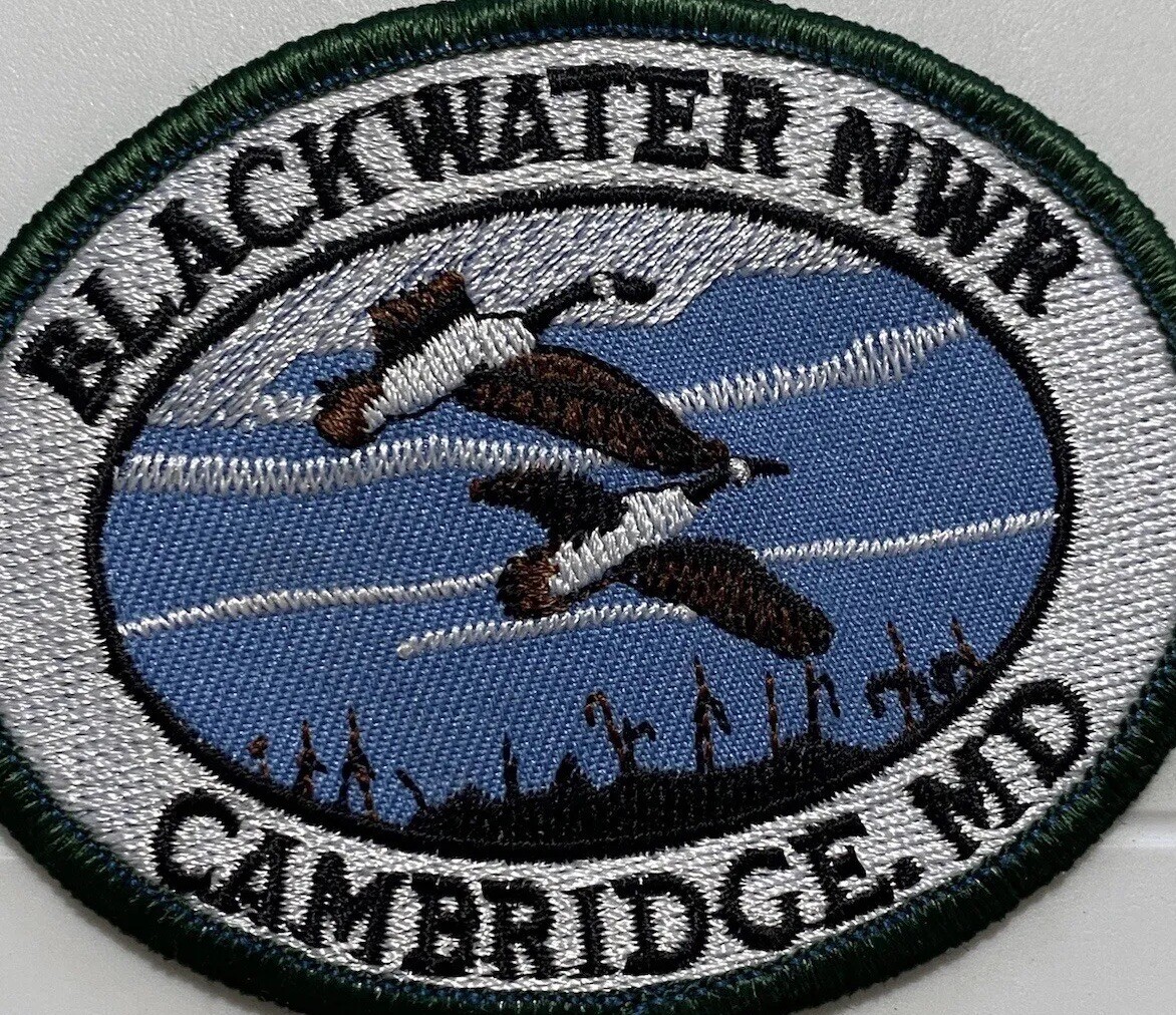 Blackwater National Wildlife Refuge NWR Cambridge Maryland Souvenir Patch Badge