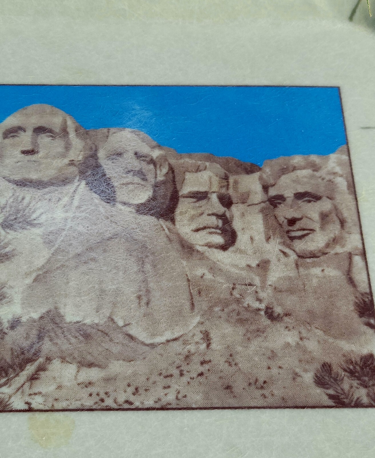 2 Rare Vintage Mount Mt RUSHMORE Cafeteria Trays Retired National Monument Cafe